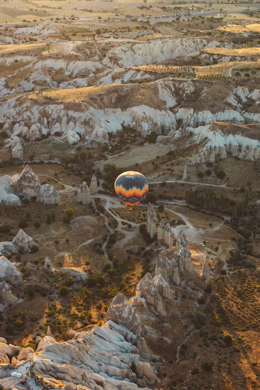 Kapadokya balonlar ve vadi